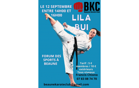 stage Lila BUI le 12/09